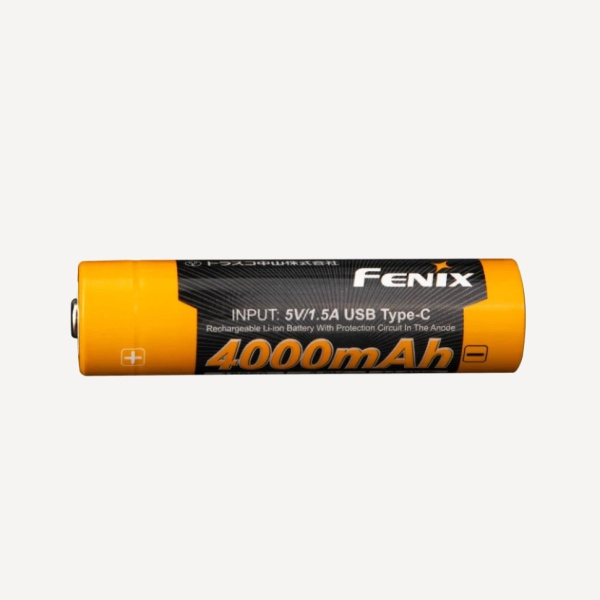 Аккумулятор 18650 Fenix ARB-L18-4000U (Li-Ion 3,6V/14,4Wh/max7A USB-C)